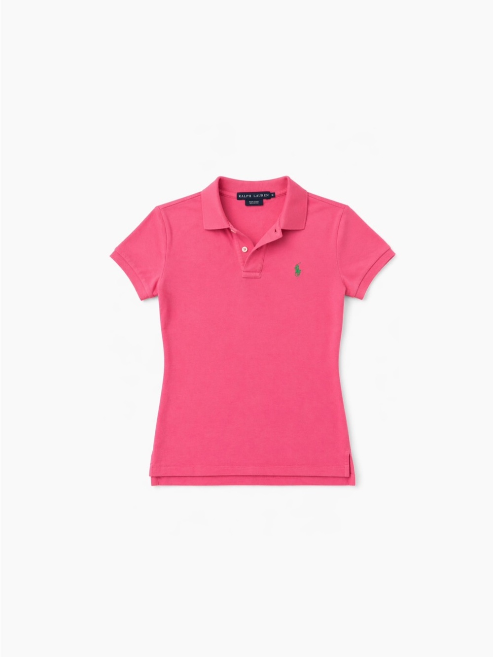 Polo by Ralph Lauren Bright Pink Girls' Polo with Green Pony